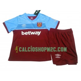 West Ham United Bambino Maglia Prima 2019/2020 Manica Corta (+ Pantaloncini)